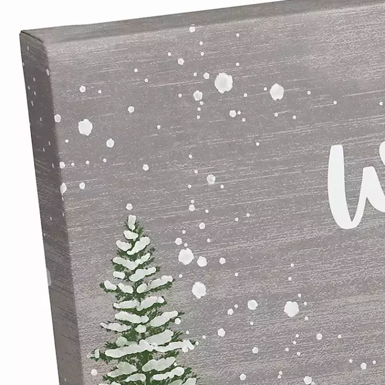 New Personalized Winter Wonderland Canvas Wall Plaque Christmas Art & Wall Decor