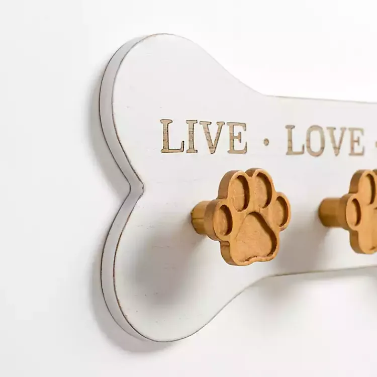 Kirklands Home Hooks|Pet Paw Print Wooden Wall Hooks