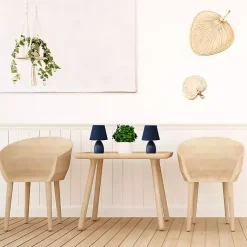 Kirklands Home Table Lamps|Petite Oblong Table Lamps, Set of 2 Blue