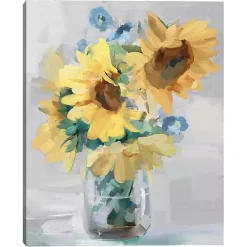 Kirklands Home Canvas Art|Petite Fleurs Sunflower II Canvas Art Print, 16x20