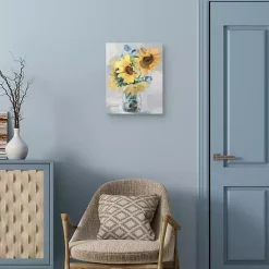 Kirklands Home Canvas Art|Petite Fleurs Sunflower II Canvas Art Print, 16x20