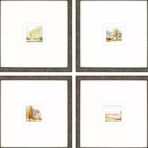 Kirklands Home Framed Art|Petite Sunrise Giclee Gold Framed Prints, Set of 4