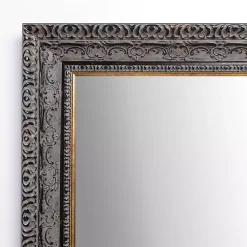Kirklands Home Decorative Mirrors|Pewter Vintage Wall Mirror Gray