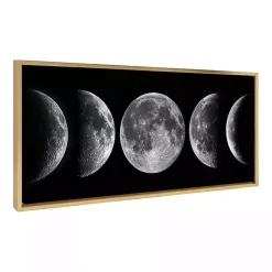 Kirklands Home Canvas Art|Phases of the Moon Framed Canvas Art Print