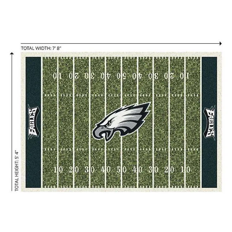 Kirklands Home Area Rugs|Philadelphia Eagles Home Field Area Rug, 6x8 Green