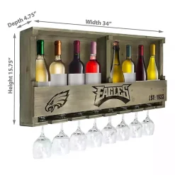 Kirklands Home Shelves|Philadelphia Eagles Reclaimed Wood Bar Shelf Gray