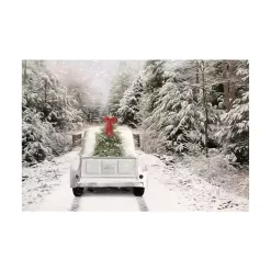 Best Picking Up the Tree Canvas Art Print Christmas Art & Wall Decor