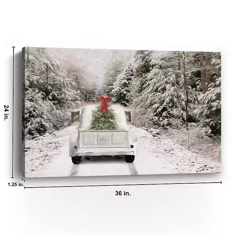 Best Picking Up the Tree Canvas Art Print Christmas Art & Wall Decor