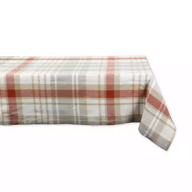 Kirklands Home Table Linens|Picnic Plaid Cotton Tablecloth, 84 in. Multi