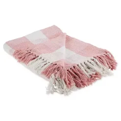 Best Pink and White Buffalo Check Throw Blankets & Throws