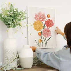 Kirklands Home Framed Art|Pink and Yellow Flowers Framed Art Print