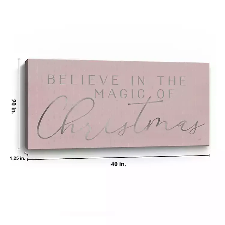 Online Believe in Magic Christmas Canvas Art Print Christmas Art & Wall Decor