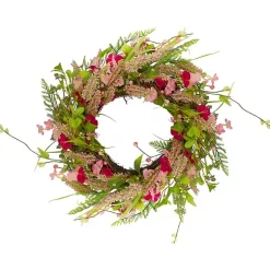 New Pink Berry Floral Wreath Wreaths
