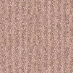 Kirklands Home Benches & Ottomans|Boucle Natural Wood Ottoman Pink