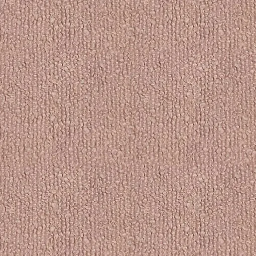 Kirklands Home Benches & Ottomans|Boucle Natural Wood Ottoman Pink