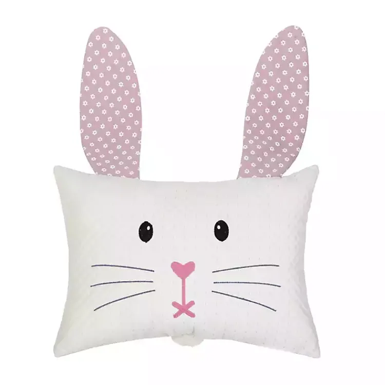 Discount Pink Bunny Face Pillow Easter Decorations