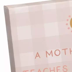 Kirklands Home Wall Quotes & Signs|Checkered A Mother's Love Canvas Art Print Pink