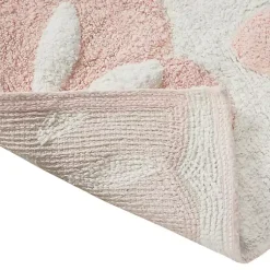Kirklands Home Bathroom Rugs|Cotton Tufted Medallion Bath Mat, 30 in. Pink