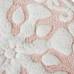 Kirklands Home Bathroom Rugs|Cotton Tufted Medallion Bath Mat, 25 in. Pink