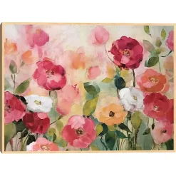 Kirklands Home Canvas Art|Extract Framed Canvas Art Print Pink