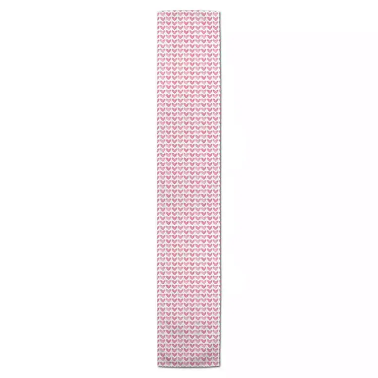 Best Pink Hearts Cotton Twill Valentine's Runner Valentines Day Decorations