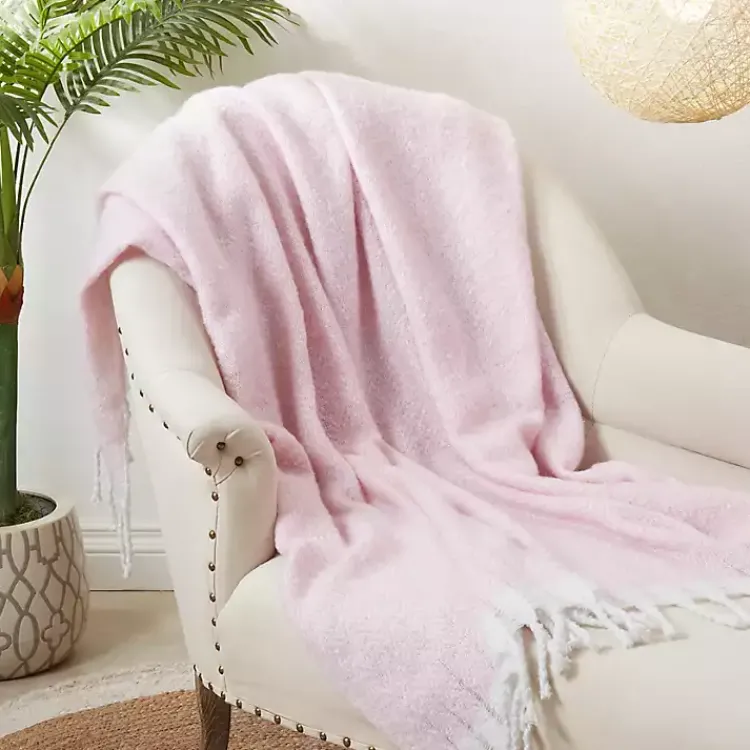 Online Herringbone Faux Mohair Throw Blankets & Throws