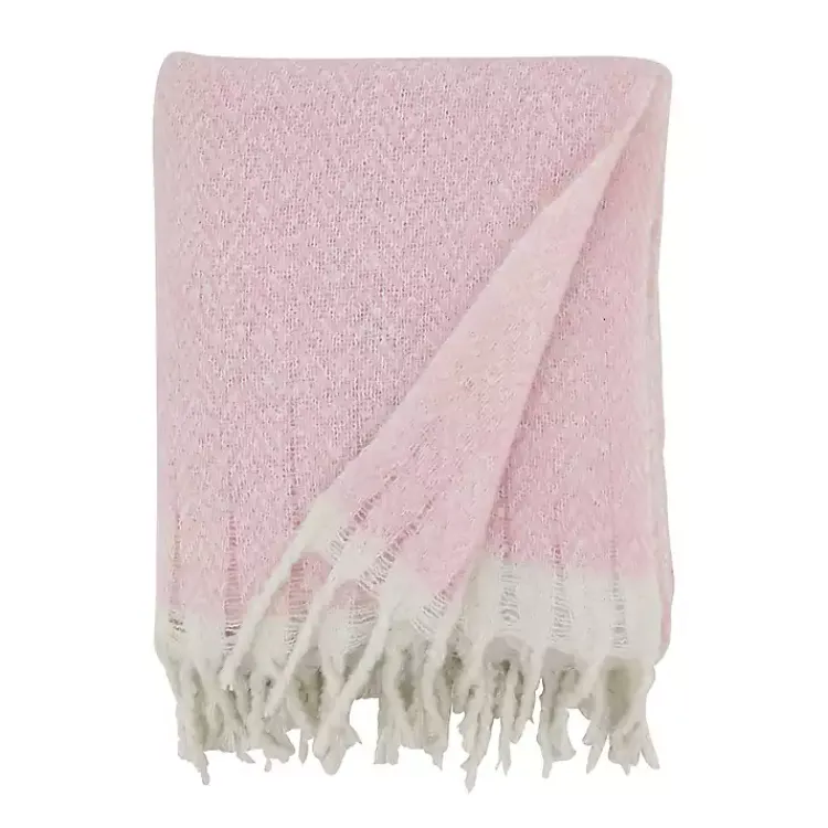 Online Herringbone Faux Mohair Throw Blankets & Throws
