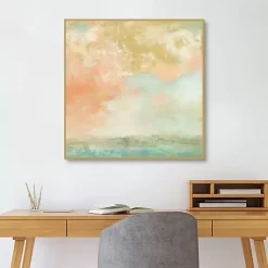 Kirklands Home Canvas Art|Pink Mist Framed Canvas Art Print