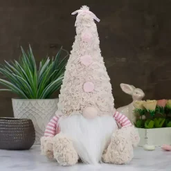 New Striped Easter Gnome Figurine Statues & Figurines