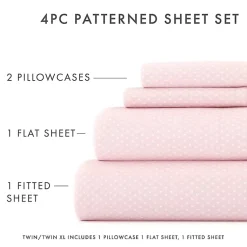 Kirklands Home Bed Sheets|Tiny Hearts 3-pc. Twin Sheet Set Pink