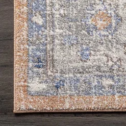 Kirklands Home Area Rugs|Pink Vintage Floral Print Area Rug, 5x7