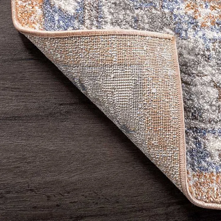 Kirklands Home Area Rugs|Pink Vintage Floral Print Area Rug, 8x10