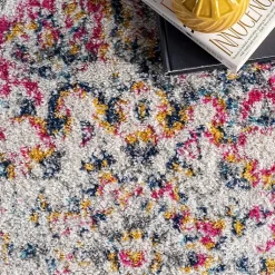 Kirklands Home Area Rugs|Pink Vintage Medallion Area Rug, 8x12