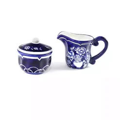 Kirklands Home Serving & Entertaining|Pip Vintage Blue Floral 2-pc. Sugar & Creamer Set