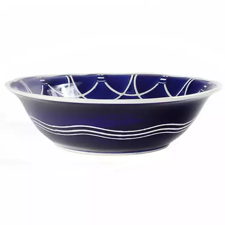 Kirklands Home Serving & Entertaining|Pip Vintage Blue Floral Serving Bowl