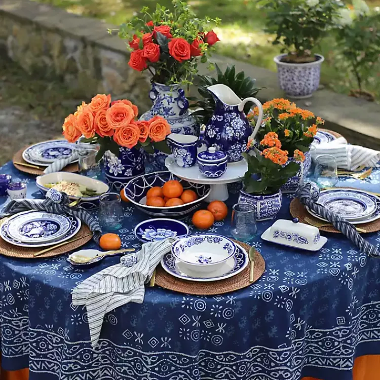 Kirklands Home Serving & Entertaining|Pip Vintage Blue Floral Serving Bowl