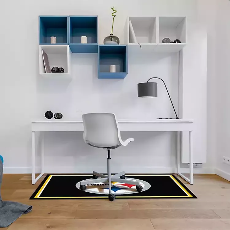 Kirklands Home Area Rugs|Pittsburgh Steelers Area Rug, 3x4 Black