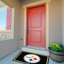 Kirklands Home Area Rugs|Pittsburgh Steelers Area Rug, 3x4 Black