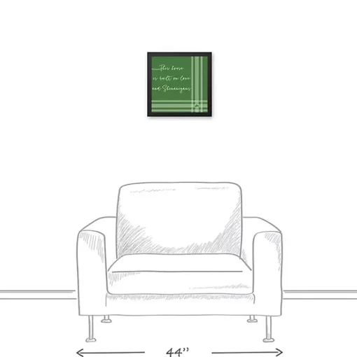 Sale Plaid Love & Shenanigans Framed Canvas Wall Art St Patricks Day Decorations