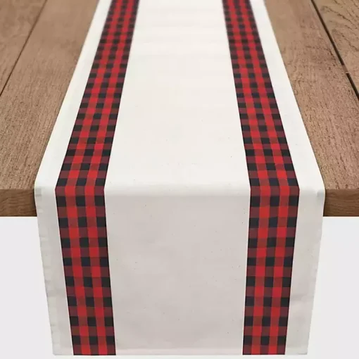 Sale Plaid Stripe Table Runner Christmas Dining & Entertaining