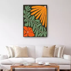 Kirklands Home Canvas Art|Plant Pattern Canvas Art Print Multi