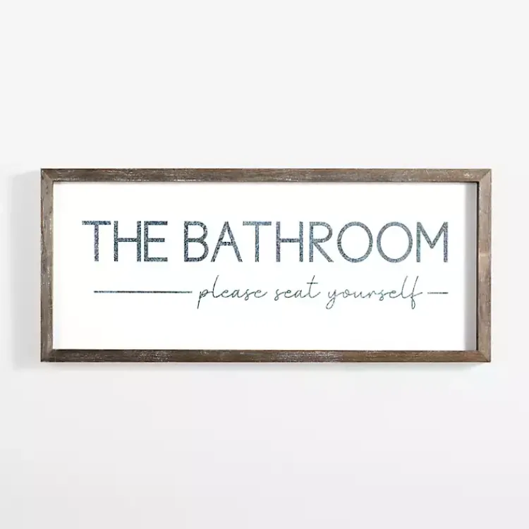 Kirklands Home Wall Quotes & Signs|Please Seat Yourself Framed Wall Plaque