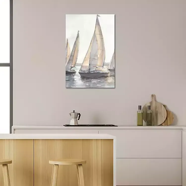 Kirklands Home Canvas Art|Plein Air Sailboats Canvas Art Print