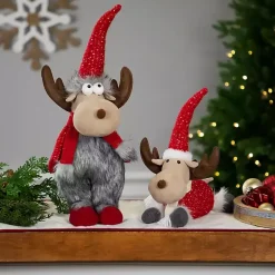 Outlet Plush Laying Moose Decoration Christmas Decorations