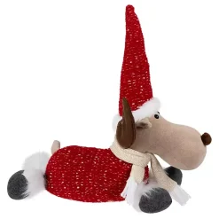 Outlet Plush Laying Moose Decoration Christmas Decorations