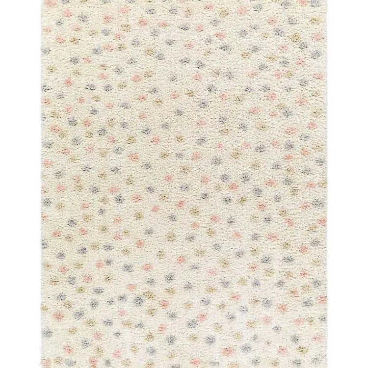 Kirklands Home Area Rugs|Plush Multicolor Dotted Area Rug, 5x7