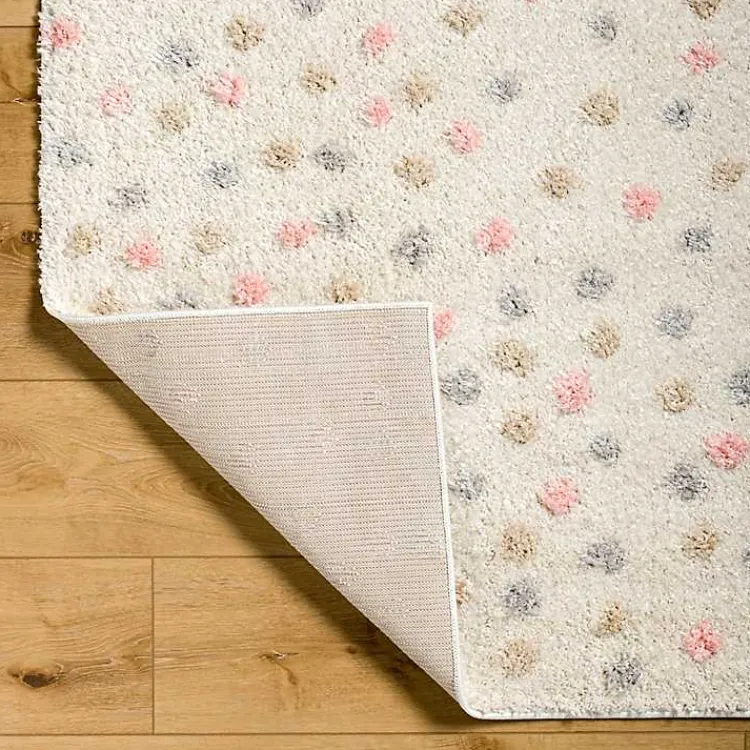 Kirklands Home Area Rugs|Plush Multicolor Dotted Area Rug, 5x7