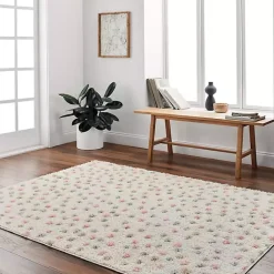 Kirklands Home Area Rugs|Plush Multicolor Dotted Area Rug, 6x9
