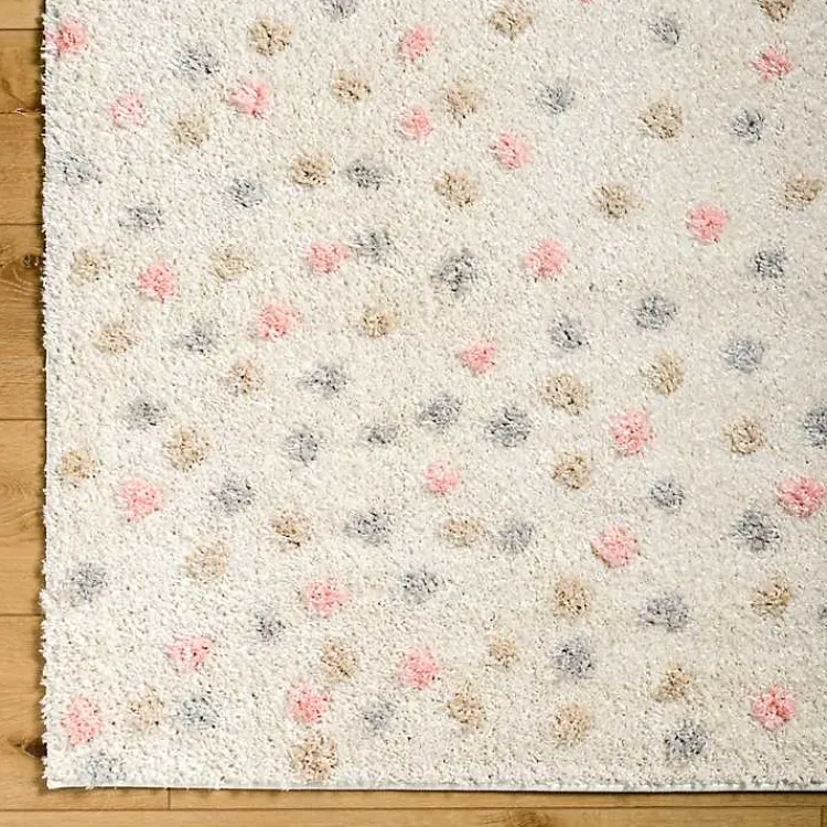 Kirklands Home Area Rugs|Plush Multicolor Dotted Area Rug, 6x9