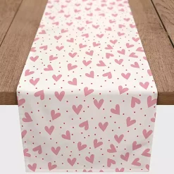 Kirklands Home Table Linens|Polka Dot Hearts Table Runner, 72 in.